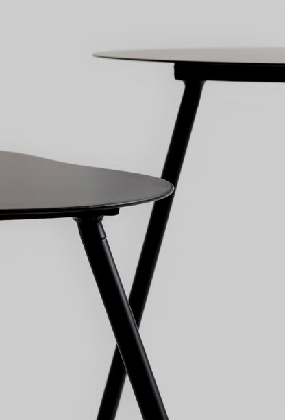 BLCK METAL SIDE TABLE SET