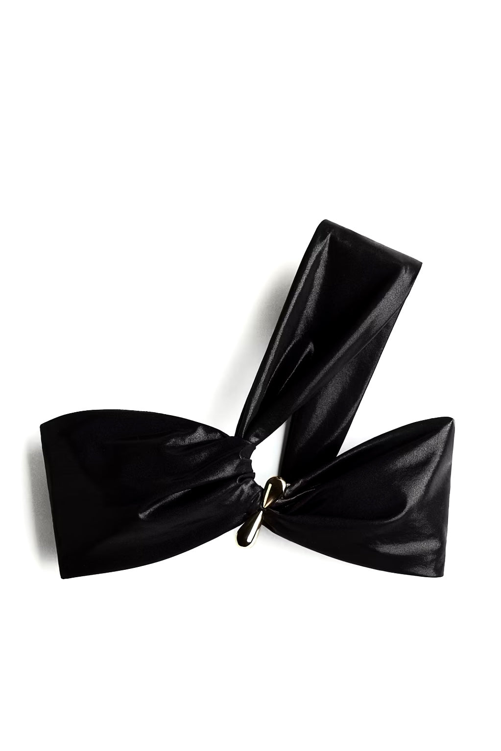 ONE-SHOULDER + TWISTED-DETAIL BIKINI TOP & BOTTOM