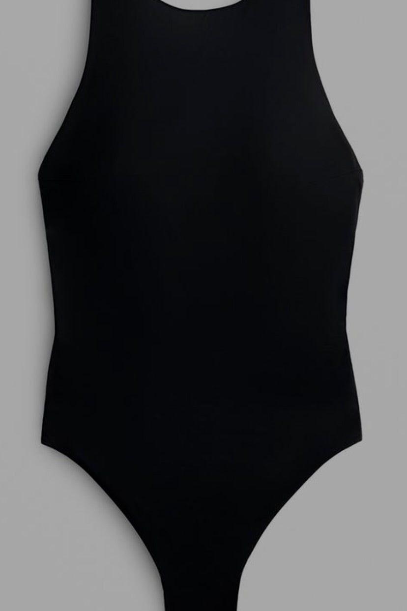 Crossover Strap Halter Swimsuit
