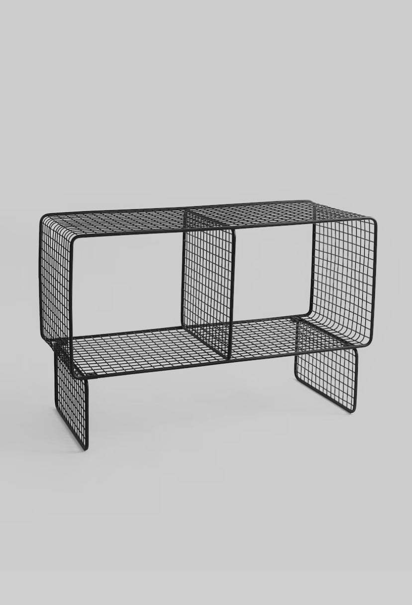 BLCK METAL WIRE CABINET