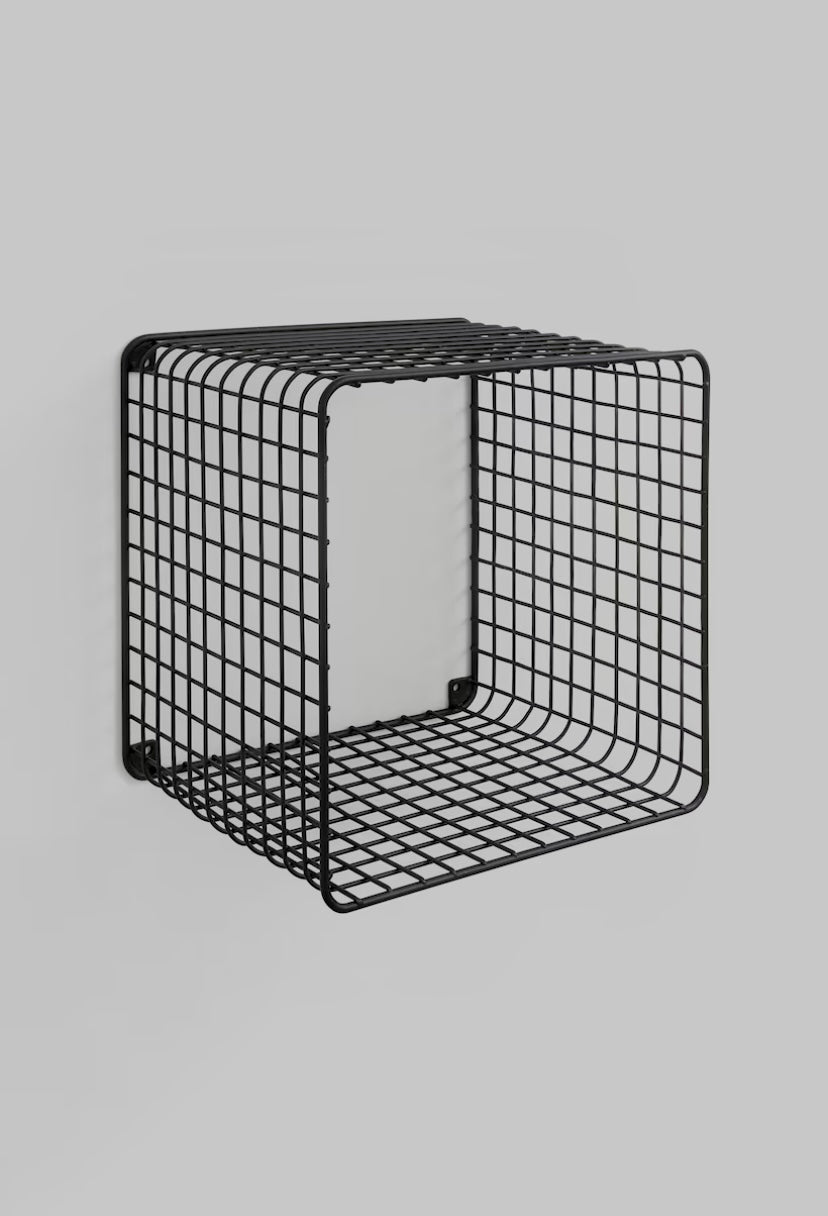 BLCK METAL WIRE WALL SHELF