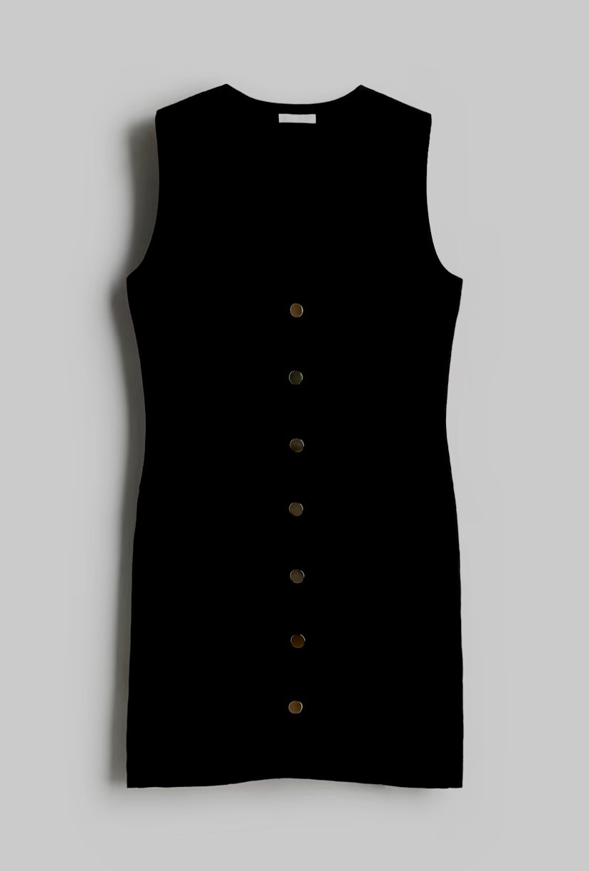 BUTTON-FRONT DRESS