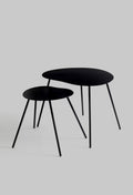 BLCK METAL SIDE TABLE SET