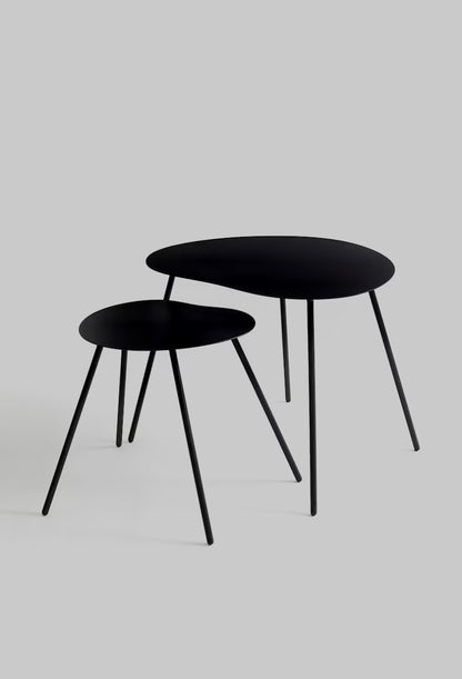 BLCK METAL SIDE TABLE SET