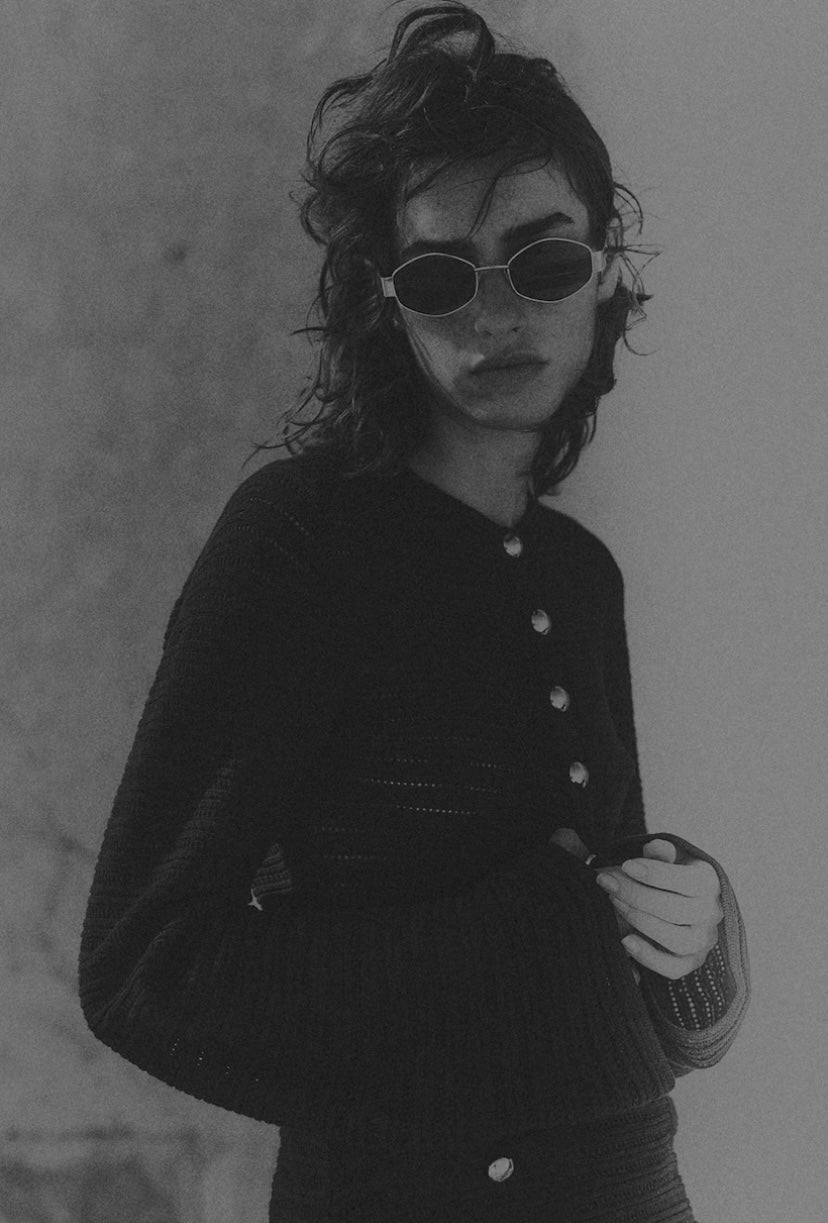 POINTELLE-KNIT DRESS