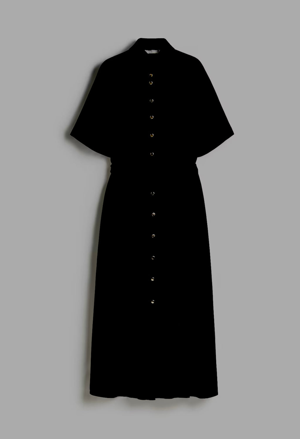 TIE-BELT SHIRT DRESS