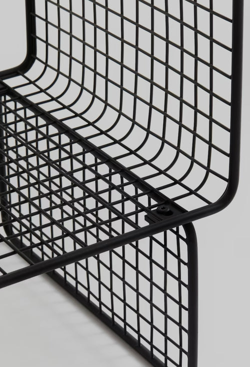BLCK METAL WIRE CABINET