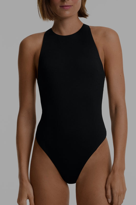 Crossover Strap Halter Swimsuit