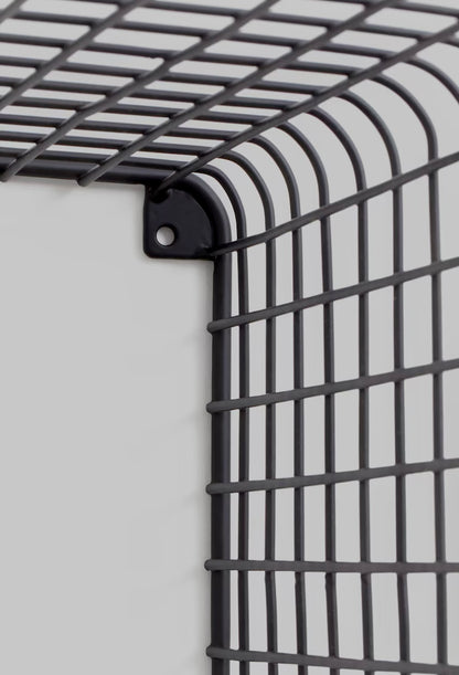 BLCK METAL WIRE WALL SHELF